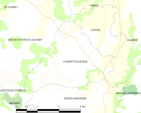 Poziția localității Charritte-de-Bas