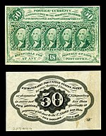 fifty-cent first-issue fractional note