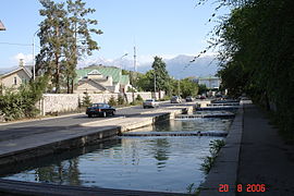 Le quartier du Petit Almaty à Almaty.