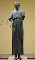 L'Auriga di Delfi , 474 a.C., Museo Archeologico di Delfi , Grecia
