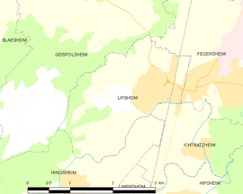 Mapa obce Lipsheim