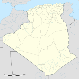 Mostaganem na mapi Alžira