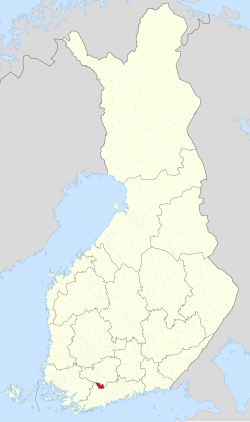 Location of Karkkila in Finland