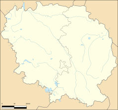 Mapa konturowa Creuse, blisko centrum na prawo znajduje się punkt z opisem „Saint-Dizier-la-Tour”