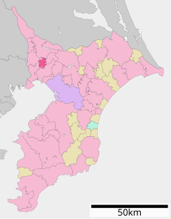 Kamagayan sijainti Chiban prefektuurissa