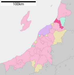 Location of Tainai in Niigata Prefecture