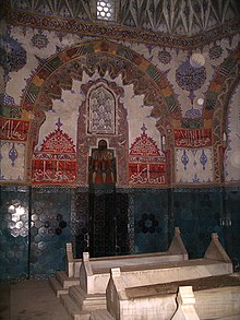 Dəfn edildiyi Cem Sultan türbəsinin interyeri - Muradiyə külliyəsi, Bursa