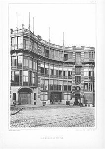 Facade of the Maison du Peuple, Brussels (1896–1899)