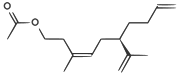 (3Z,6R)-3-methyl-6-(prop-1-en-2-yl)deca-3,9-dien-1-yl acetate