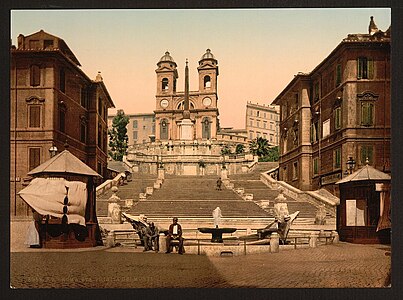 Escalier monumental de la Trinité-des-Monts.