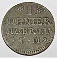 1 Denier = 1/13 Mattier aus Br.-Wolfenbüttel für Zahlungsverkehr mit franz. Besatzungstruppen