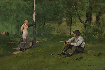 George Inness, Gossip, 1884