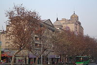 Hefei's Wuhu Road in de winter