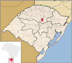 Location of Espumoso in Rio Grande do Sul