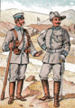 Na África do Suroeste Alemá o exército levaba uniformes de campaña grises