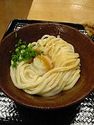 生醤油うどん。