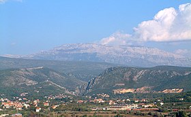 Le Dinara depuis Knin.