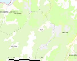 Mapa obce Bilia