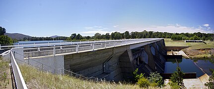 Scrivener Dam, in Canberra, Australia, was engineered to withstand a once-in-5000-years flood event.