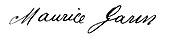 signature de Maurice Garin
