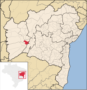 Poziția localității Santana (Bahia)