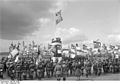 Membros de Stahlhelm, Bund der Frontsoldaten en 1932, grupo paramilitar do conservador Partido Nacional do Pobo Alemán, que como fixeran anteriormente outros grupos acabarían integrados no aparello nazi.