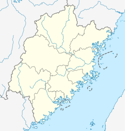 Yongding در فوجیان واقع شده
