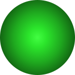 En grön sfär.