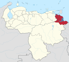 Localisation de État de Delta Amacuro