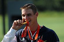 Walton Eller mit Goldmedaille bei den Olympischen Spielen 2008