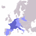 L'Empire français (Premier Empire) et ses vassaux en 1811.