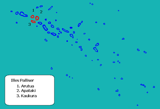 Localización da comuna de Arutua nas Tuamotu