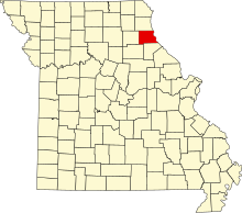 Map of Missouri highlighting Marion County.svg