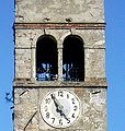 Bifora met deelzuiltje in middeleeuwse toren, Castello Roganzuolo