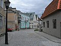 Strada e abitazioni storiche tipiche del centro storico di Kam"janec'-Podil's'kyj