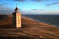 The dune Rubjerg Knude swallowing a lighthouse