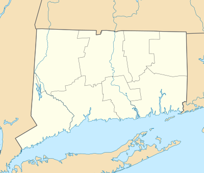 Mapa konturowa Connecticut