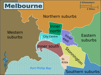 Map of Melbourne