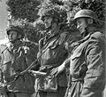 Hommes du 2e Oxfordshire et du Buckinghamshire Light Infantry après la prise du pont.