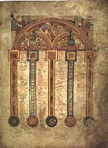 Seite aus dem Book of Kells