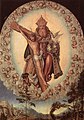 Allah Bapa, Allah Putra, dan Allah Roh Kudus seperti burung merpati, karya Lucas Cranach Tua (wafat 1553)