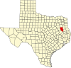 Localização do Condado de Cherokee (Texas)