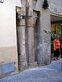 Colonne romane in via Roma Roman columns in via Roma