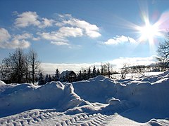 Winter im Oberdorf in Fürstenau