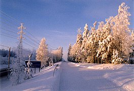 Winter day in Lappeenranta, Finland
