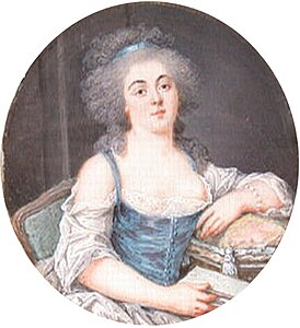 Portrait de Bathilde d'Orléans, ivoire (quatrième quart du XVIIIe siècle)