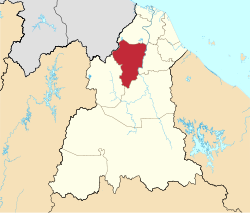 Lokasi Daerah Tanah Merah di Kelantan