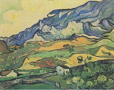 Vincent van Gogh, Les Alpilles vues de Saint-Rémy (1889), Otterlo, musée Kröller-Müller.