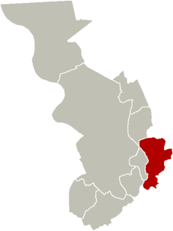 Location of Deurne in Antwerp