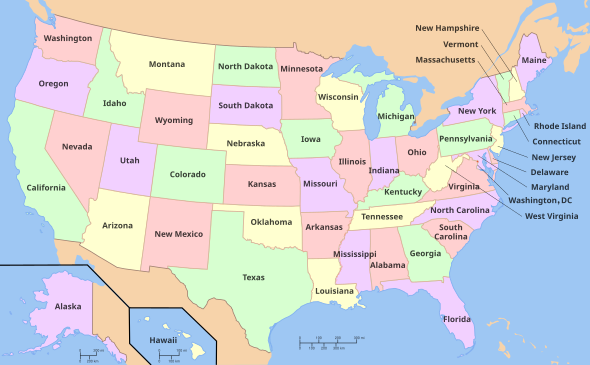 Map of the United States